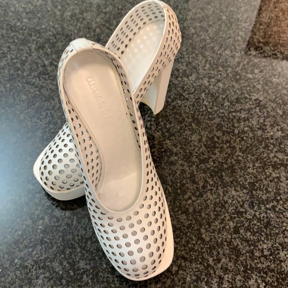 Beautiful Jil Sander platform heels.